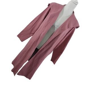 NWT@$65! ASHLEY STEWART! MAUVE PINK  DUSTER LENGTH CARDIGAN SWEATER! SZ 10/12